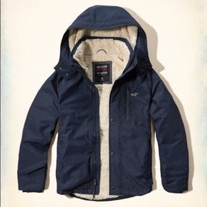 Men’s Hollister Sherpa Lined Winter Jacket - M